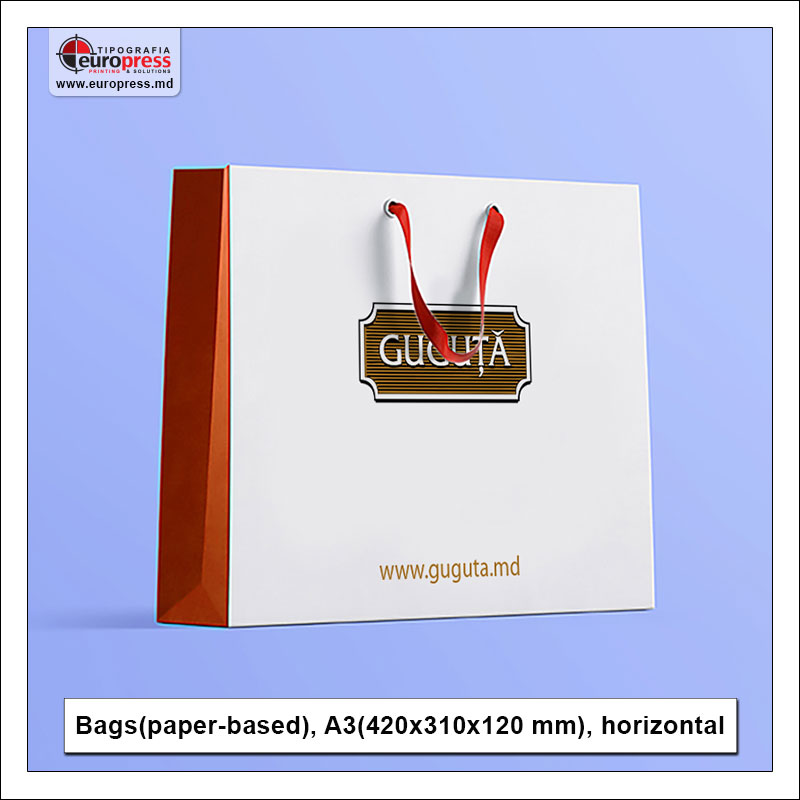 Bags (paper based) A3 horizontal - Variety of Paper Bags - EuroPress Printing House
