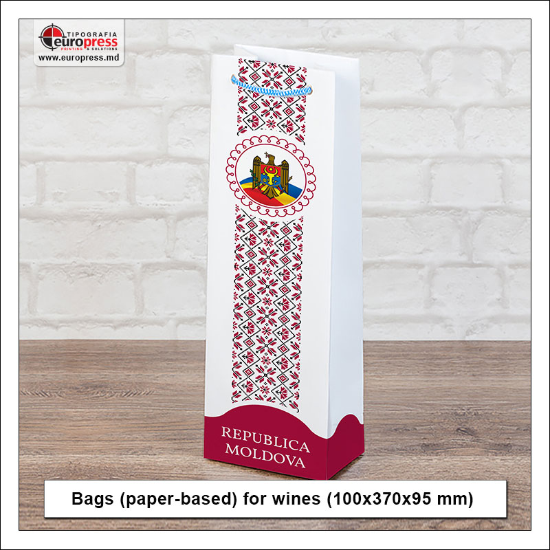 Bags (paper based) for wine bottles style 1 - Variety of Paper Bags - EuroPress Printing House