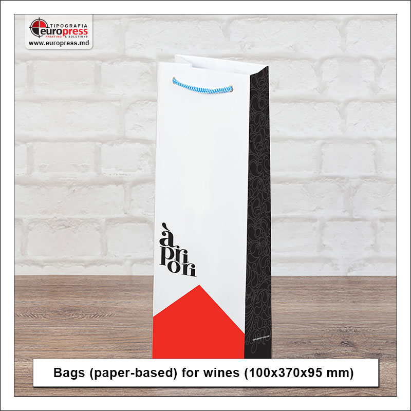 Bags (paper based) for wine bottles style 2 - Variety of Paper Bags - EuroPress Printing-House