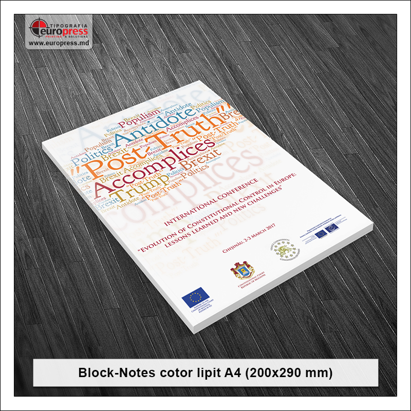 BlockNote A4 cotor lipit- Varietate BlockNotes - Tipografia Europress