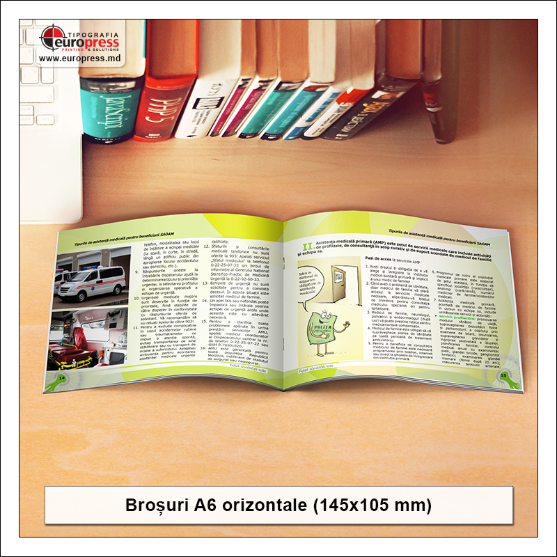 Brosura A6 orizontale - Varietate Brosuri - Tipografia Europress