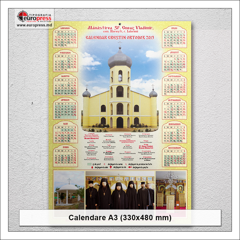 Calendar A3 - Varietate Calendare - Tipografia Europress