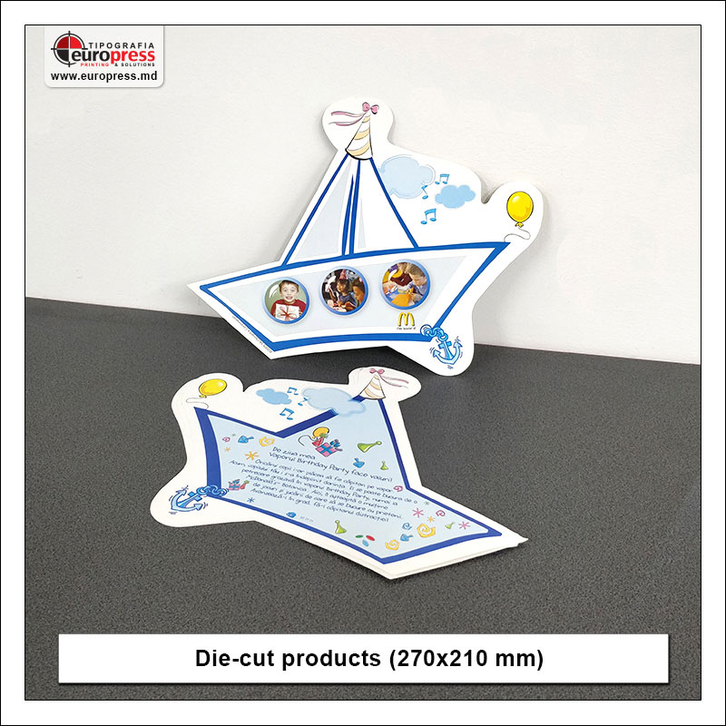 Die cut products 270x210 mm - Variety of die cut products - Europress Printing House
