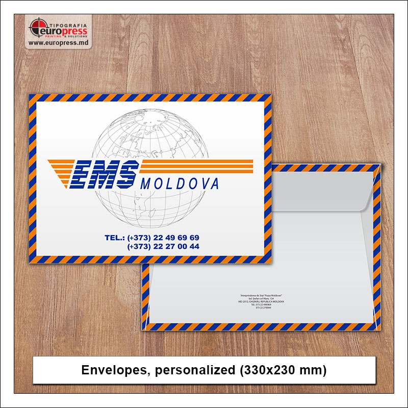 Envelope Personalized 330x230 mm - Variety of Envelopes - EuroPress Printing House