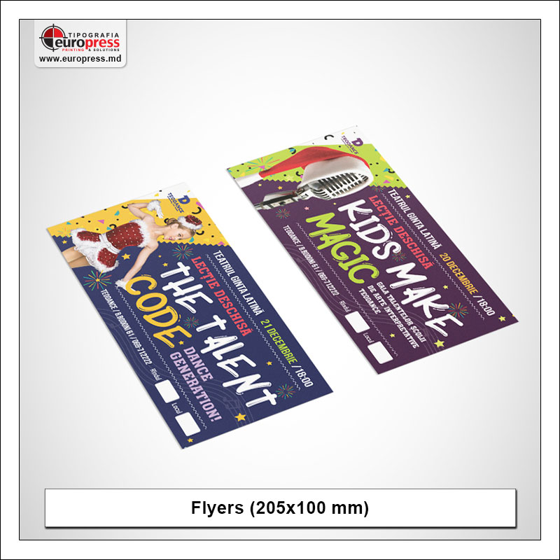 Flyer 205x100 mm - Variety of Flyers - EuroPress Printing House