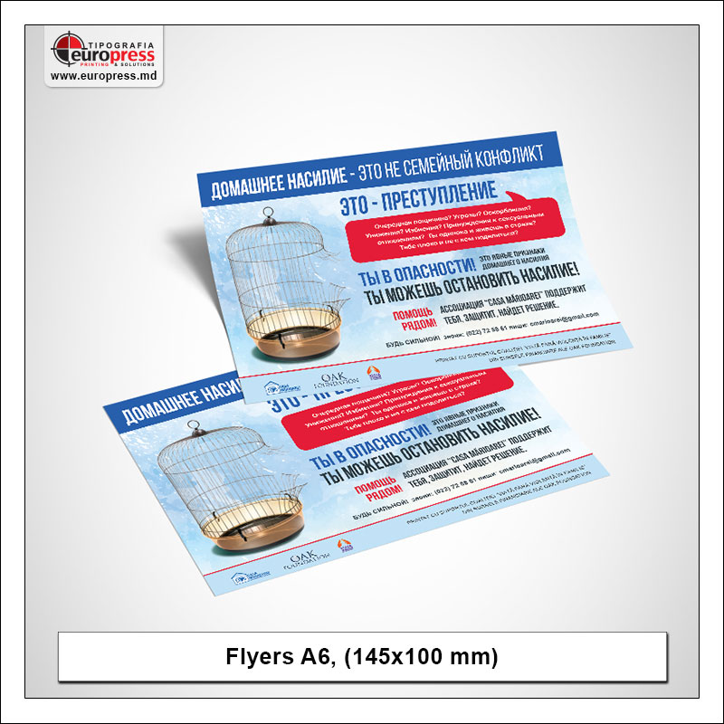 Flyer A6 - Variety of Flyers - EuroPress Printing House