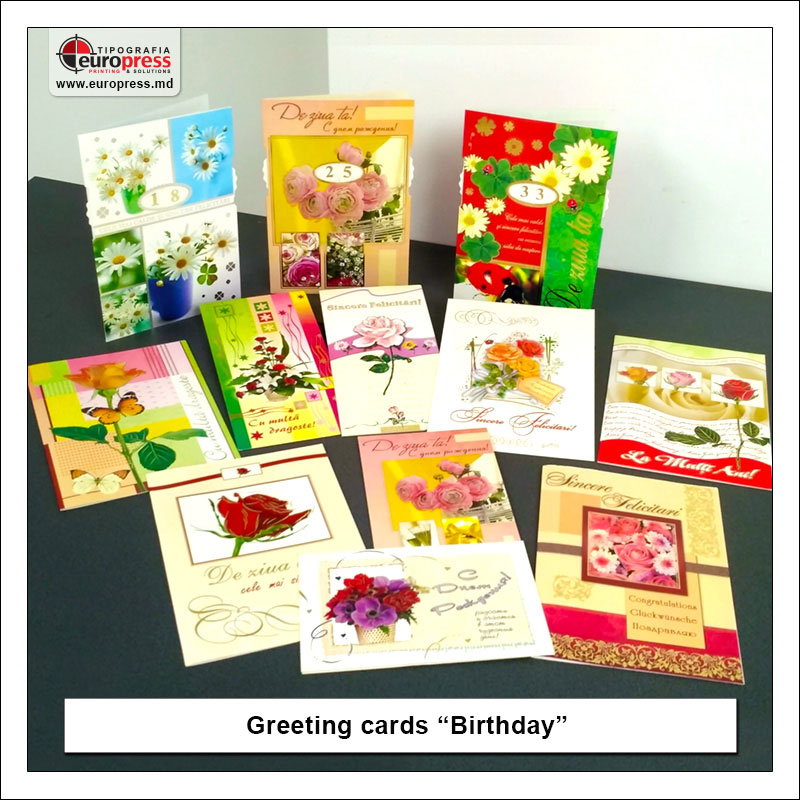 Greeting cards Birthday - Variety of Greeting Cards - Europress Printing House