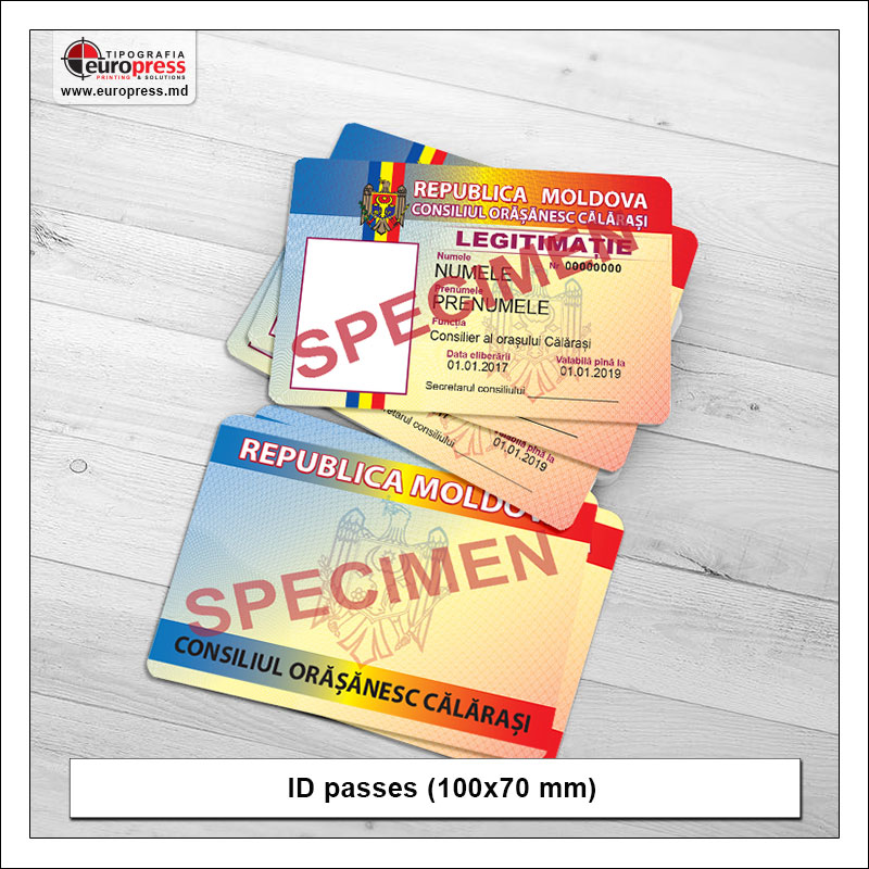 ID passes 100x70 mm - Variety of ID passes - Europress Printing House