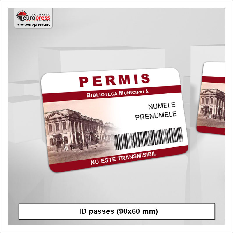 ID passes 90x60 mm model 3 - Variety of ID passes - Europress Printing House