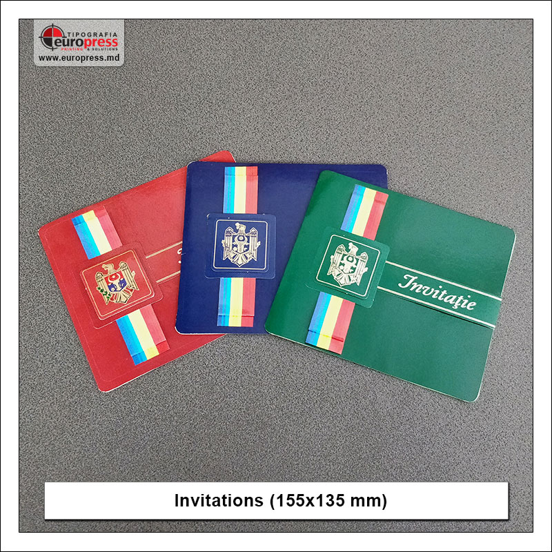 Invitations 155x135 mm - Variety of Invitations - Europress Printing House