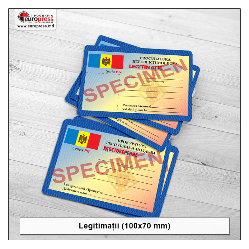 Legitimatii 100x70 mm Stil 2- Varietate Legitimatii - Tipografia Europress