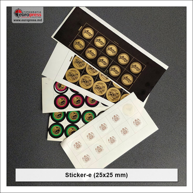 Sticker 25x25 mm - Varietate Stickere - Tipografia Europress