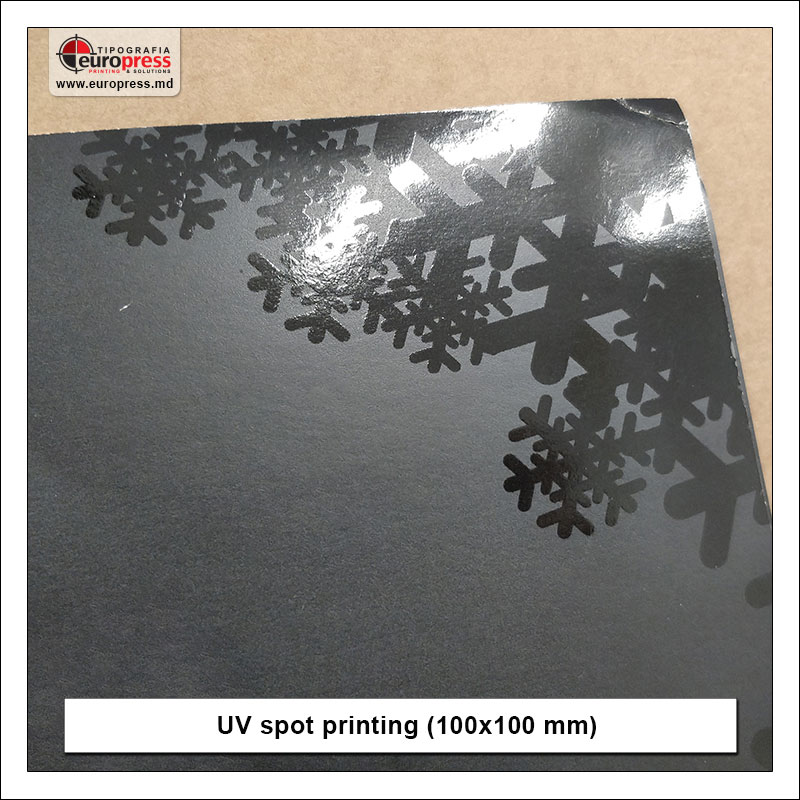 UV spot printing 100x100 mm - Variety of UV spot printing - Europress Printing House