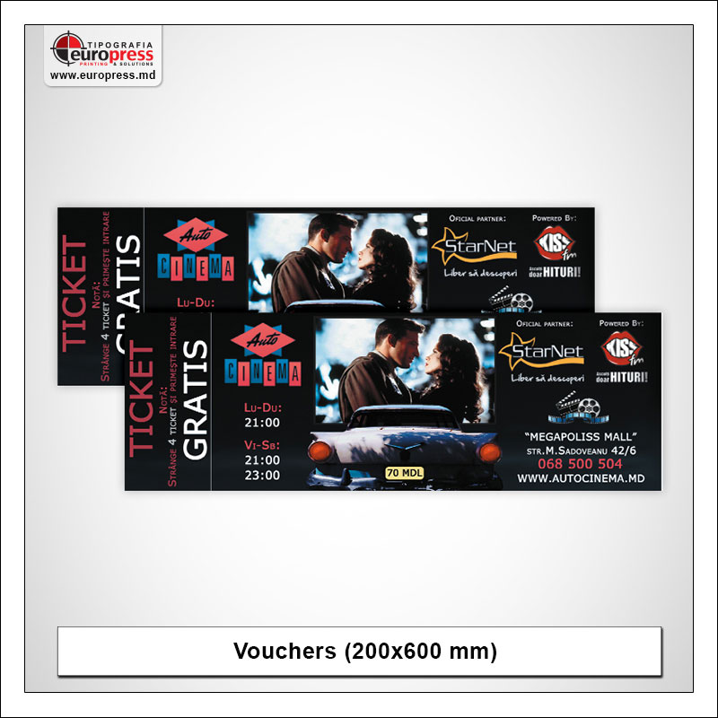 Voucher 200x600 mm - Variety of Vouchers - Europress Printing House