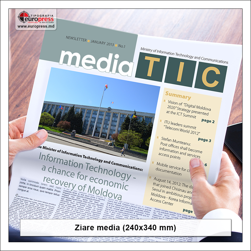 Ziar media - Varietate ziare - Tipografia Europress