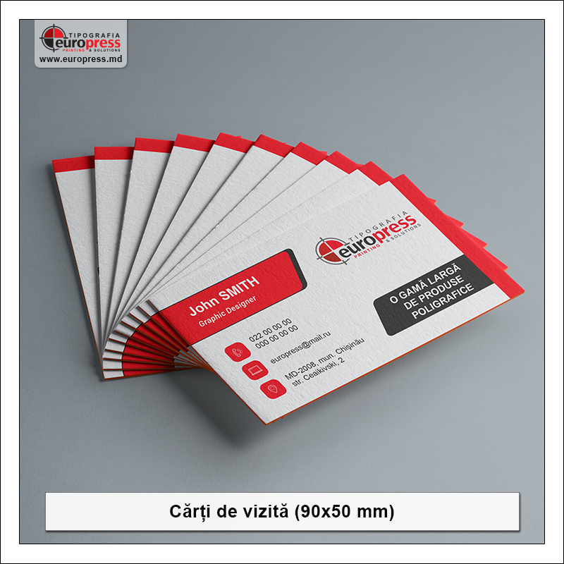 Carti de vizita stil 1 - Varietate Carti de Vizita - Tipografia Europress