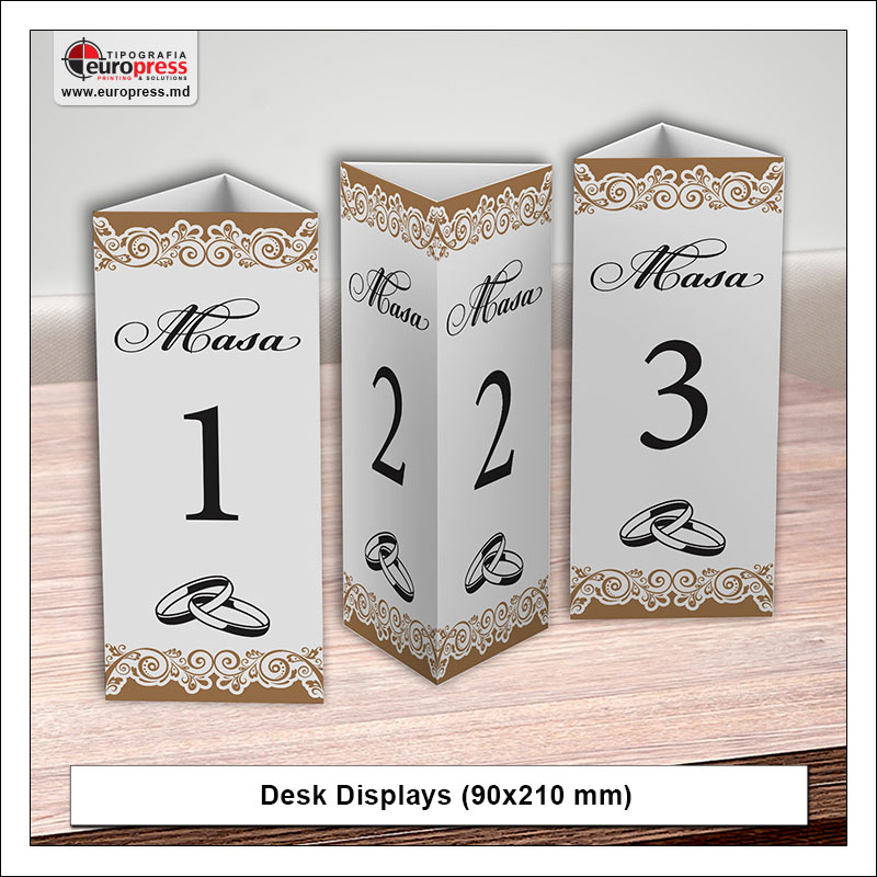 Desk Displays 90x210 mm - Variety of Desk Displays - Europress Printing House