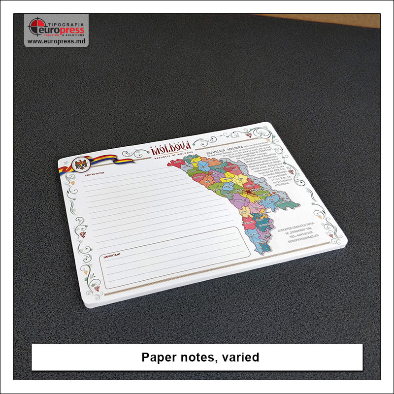 Paper notes varied - Variety of Office Supplies - EuroPress Printing House