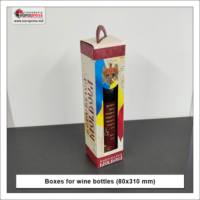 Boxes for wine bottles 80x310 mm - Variety of boxes - Europress Printing House