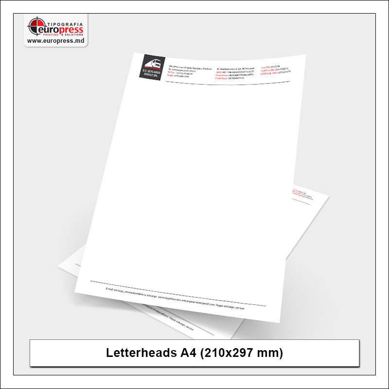 Letterheads A4 210x297 mm 4 - Variety of Letterheads - Europress Printing House