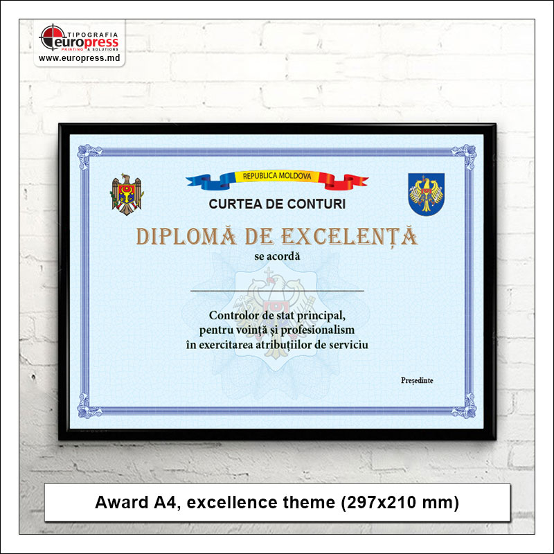 Award A4 excellence theme - Variety of Awards - EuroPress Printing House Award A4 excellence theme - Variety of Awards - EuroPress Printing House