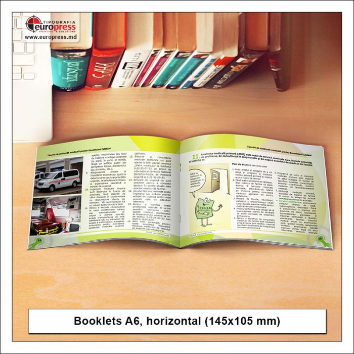 Booklet A6 horizontal - Variety of Booklets - EuroPress Printing House