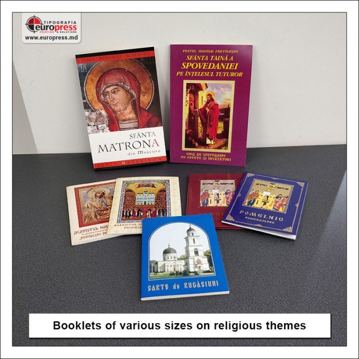Booklets of various sizes on religious themes - Variety of the Church Ware - EuroPress Printing House