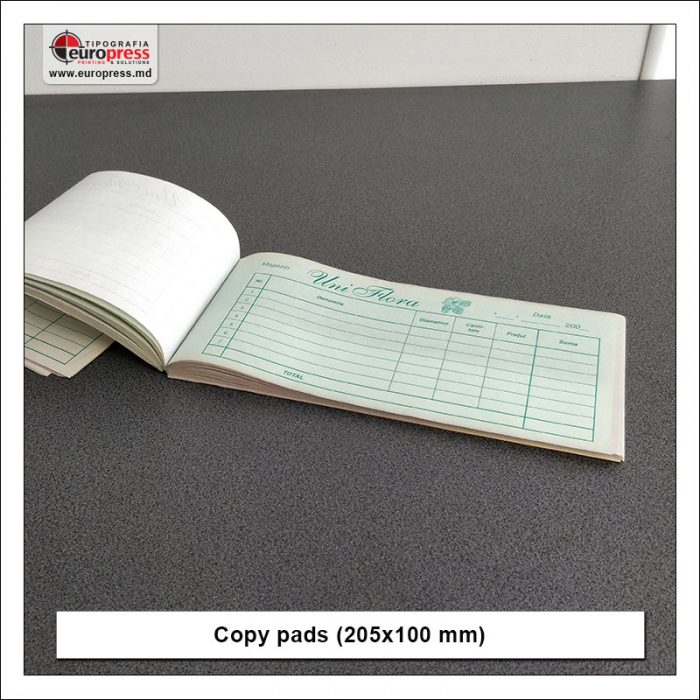 Carbon Copy pad 205x100 mm - Variety of carbon copy pads - Europress Printing House