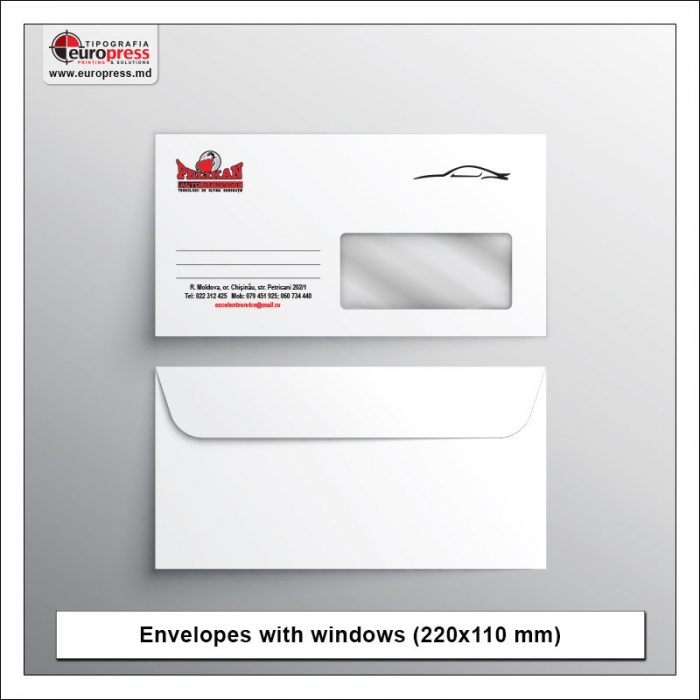 Envelope with windows -Variety of Envelopes - EuroPress Printing House
