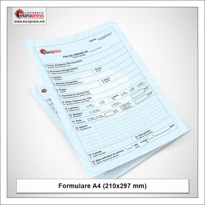 Formular A4 - Varietate Formulare - Tipografia Europress