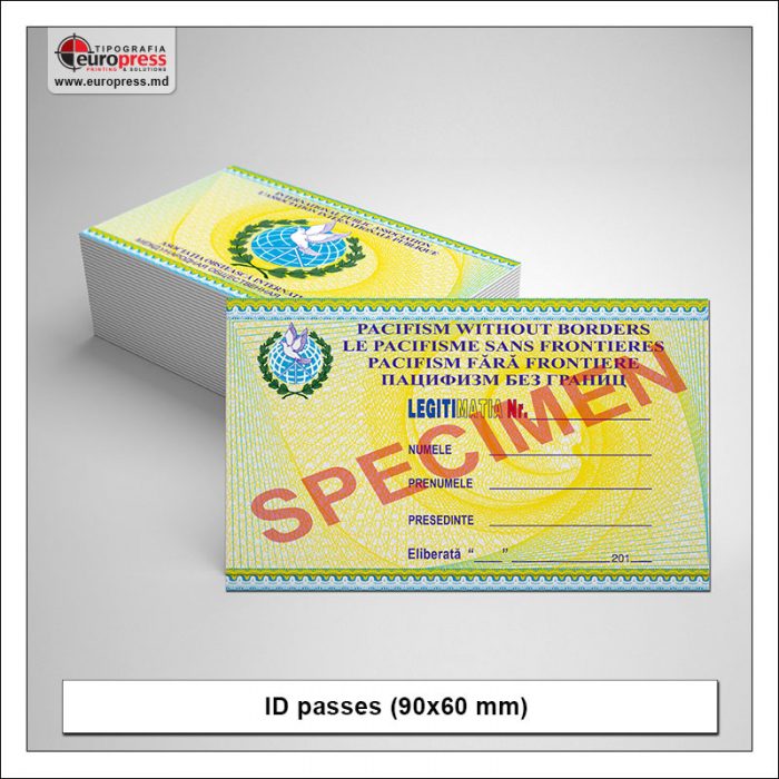 ID passes 90x60 mm - Variety of ID passes - Europress Printing House