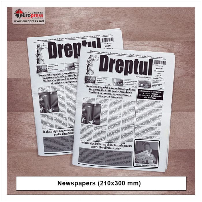 Newspaper 210x300 mm - Variety of Newspapers - EuroPress Printing House