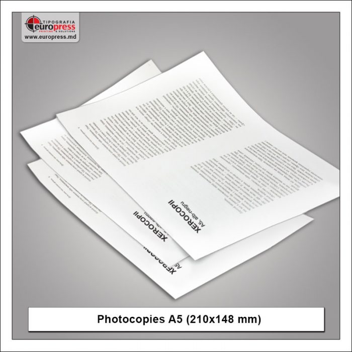 Photocopies A5 - Variety of Photocopies - Europres Printing House