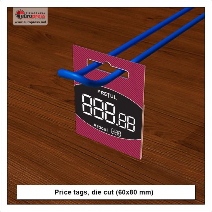 Price tags die cut - Variety of Price tags - EuroPress Printing House