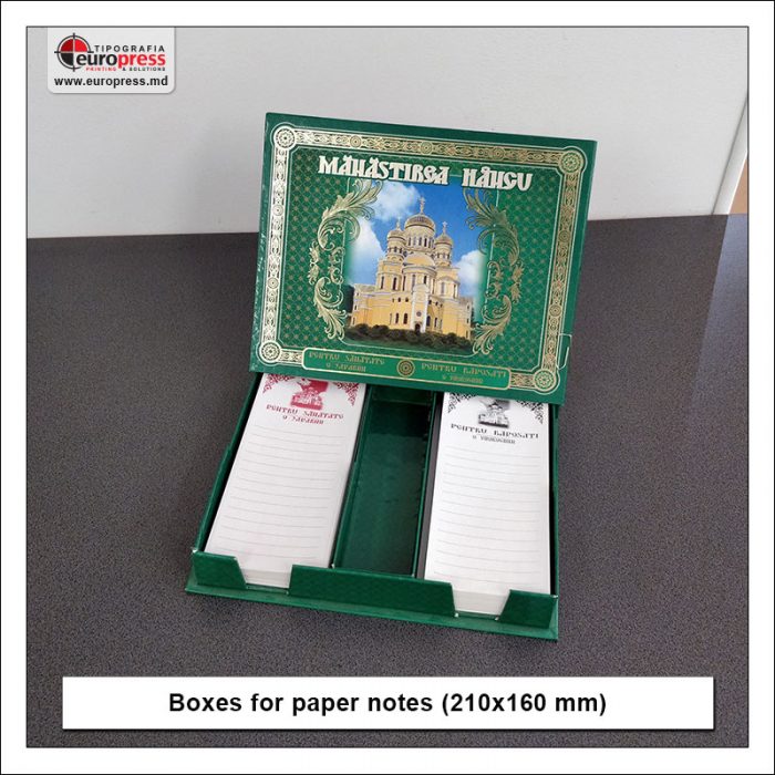 Boxes for paper notes 210x160 mm - Variety of Boxes for Paper Notes - EuroPress Printing House