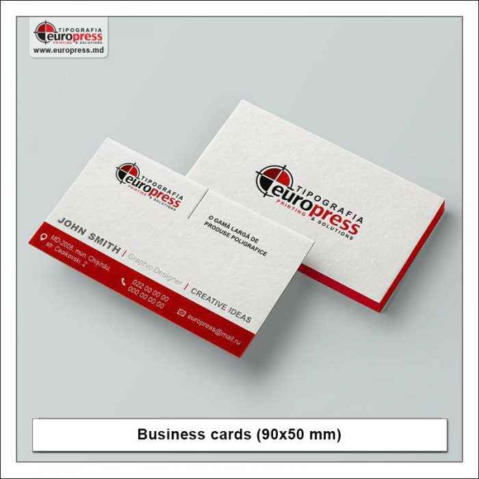 Business cards 90x50 mm - Variety of Business Cards - Europress Printing House
