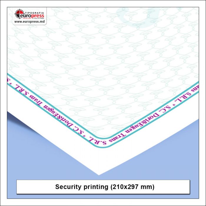 Security printing 1 210x297 mm - Variety of Security Printing - Europress Printing House