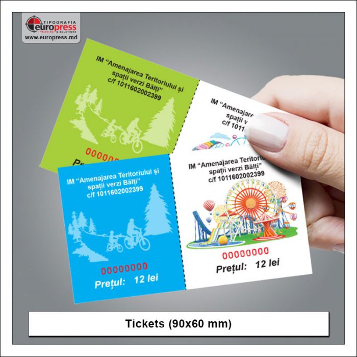 Tickets 90x60 mm - Variety of Tickets - Europress Printing House